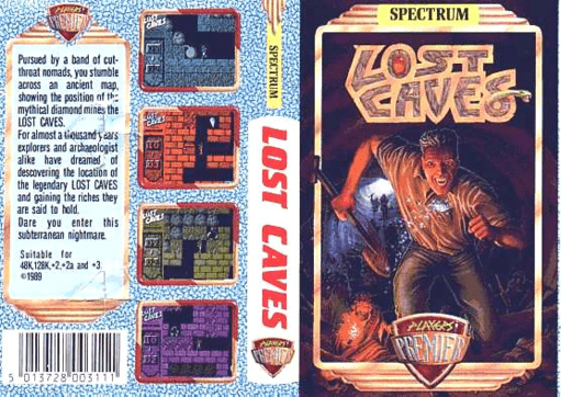 Lost Caves box art for ZX Spectrum